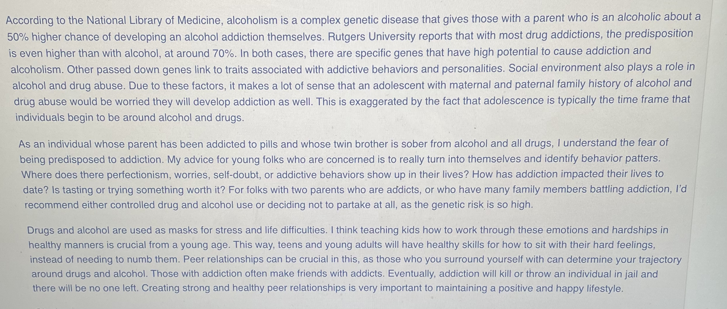 Respond to both of the comments below separately