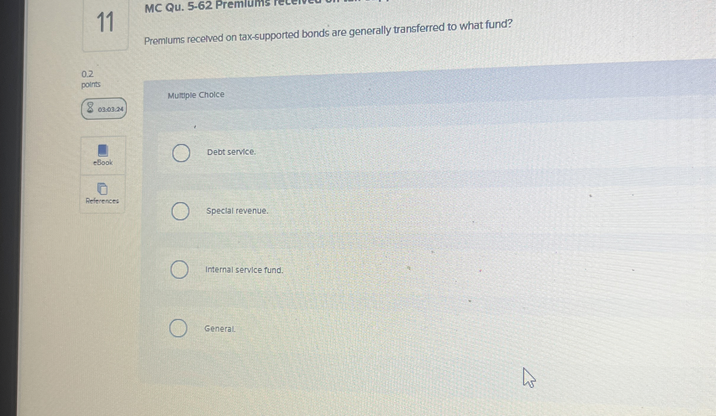 1 1 Premlums recelved on tax - supported bonds