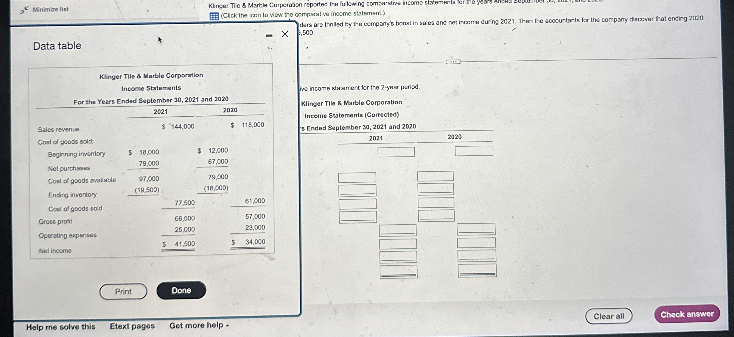 Minimize list Klinger Tile & Marble Corporation