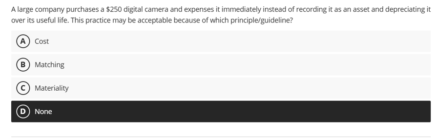 A large company purchases a \ ( \ $ 2 5 0 \ )