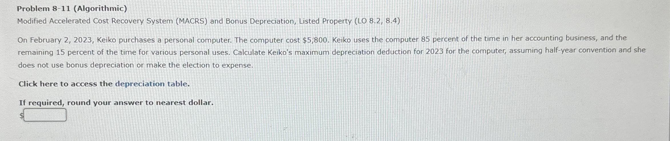 Problem 8 - 1 1 ( Algorithmic ) Modified