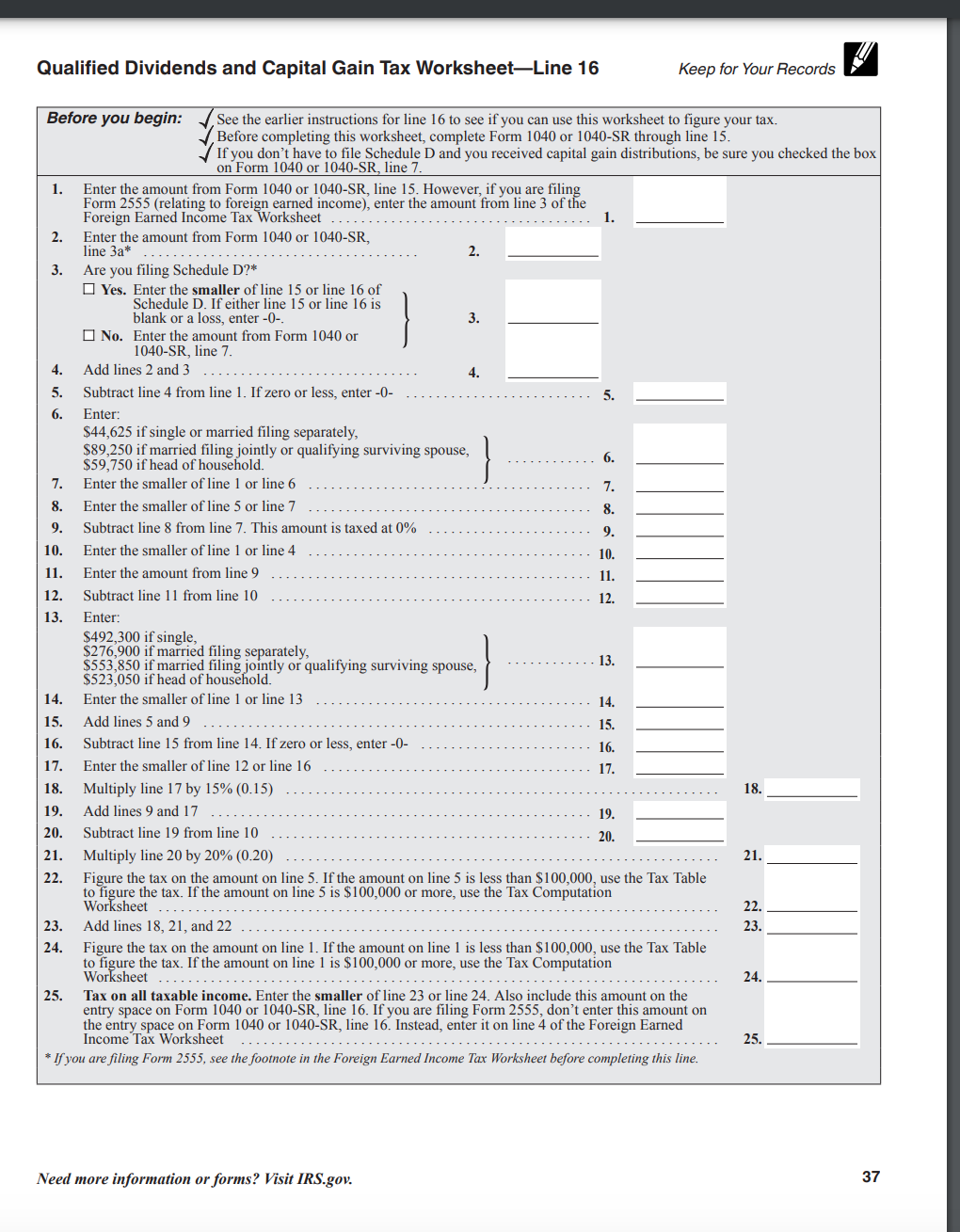 This assignment requires you to complete four tax
