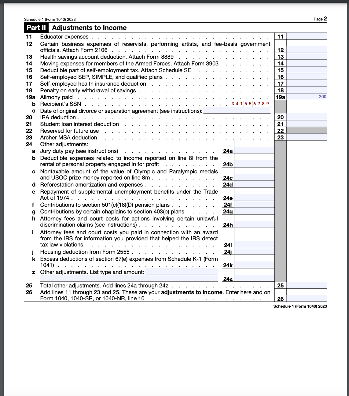 This assignment requires you to complete four tax