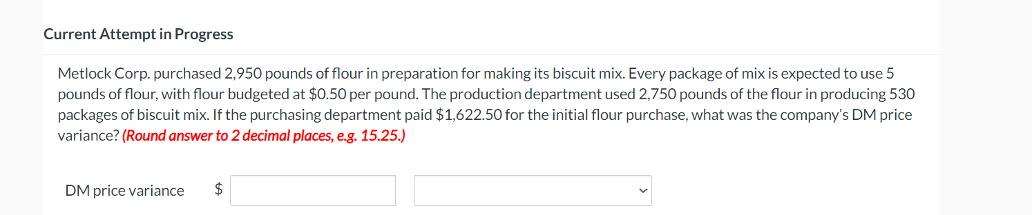 Current Attempt in Progress Metlock Corp.
