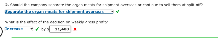 Sell or Process Further, Basic Analysis Carleigh,