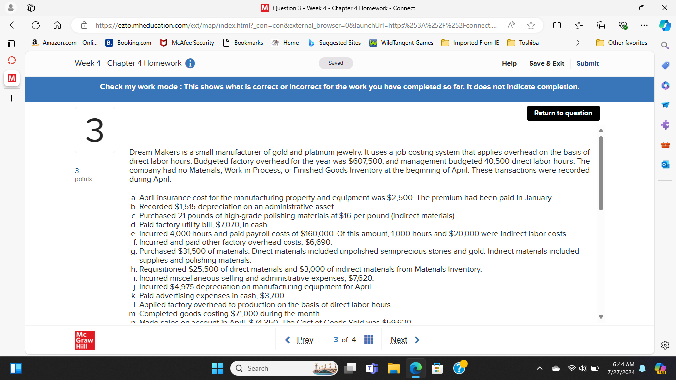 M Question 3 - Week 4 - Chapter 4 Homework -