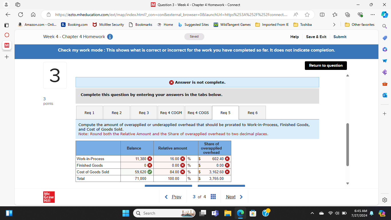 M Question 3 - Week 4 - Chapter 4 Homework -