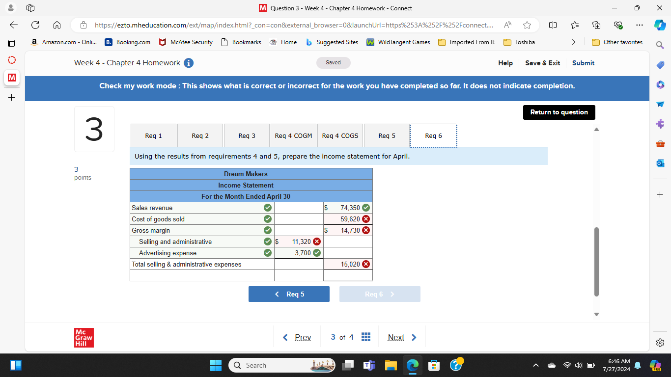 M Question 3 - Week 4 - Chapter 4 Homework -