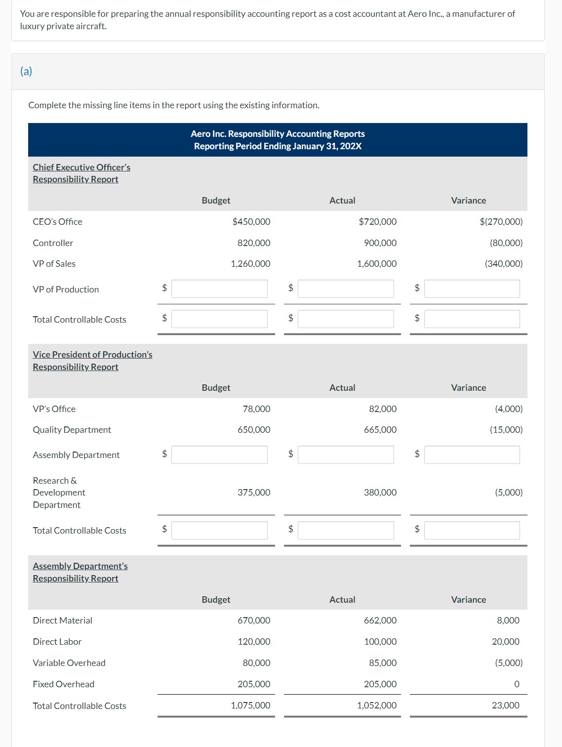 luxury private aircraft. ( a ) Complete the