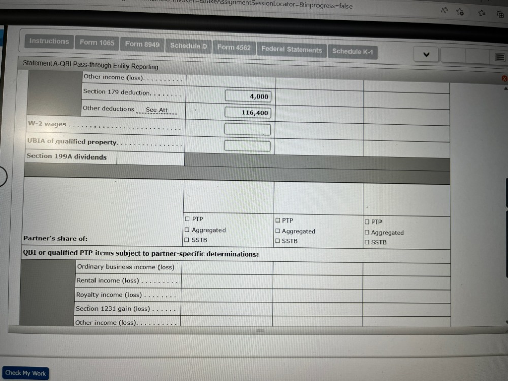art Instructions Form 1065 Form 8949 Schedule D