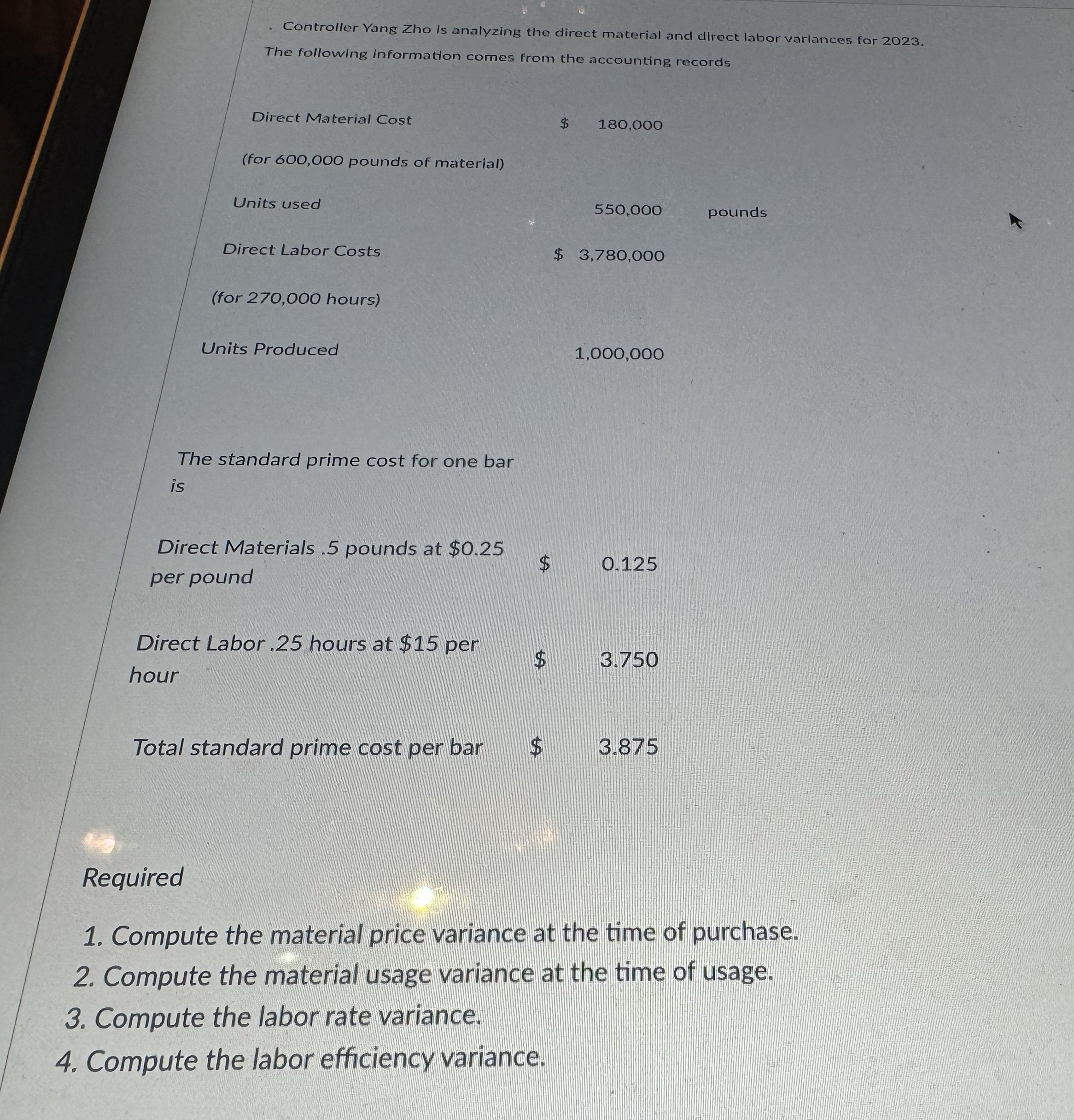 Controller Vang Zho is analyzing the direct