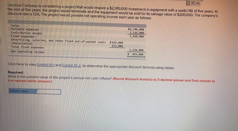 Answer Please??? Cardinal Company is considering