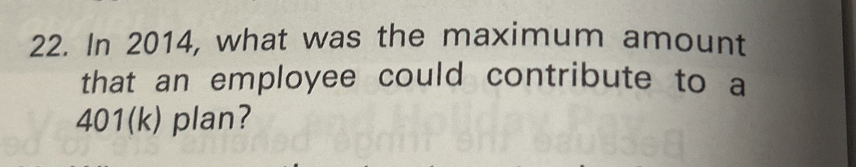 In 2 0 1 4 , what was the maximum amount that an