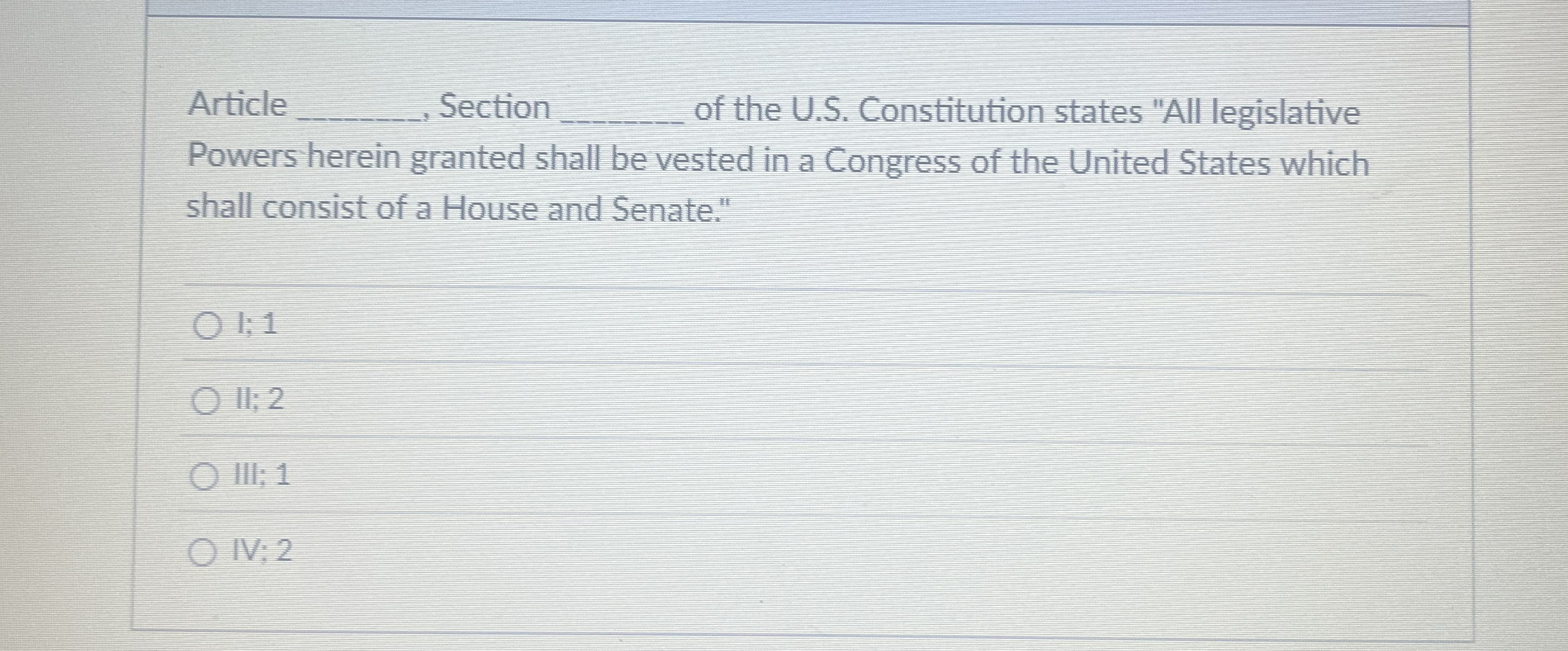 Article q , Section q , of the U . S .