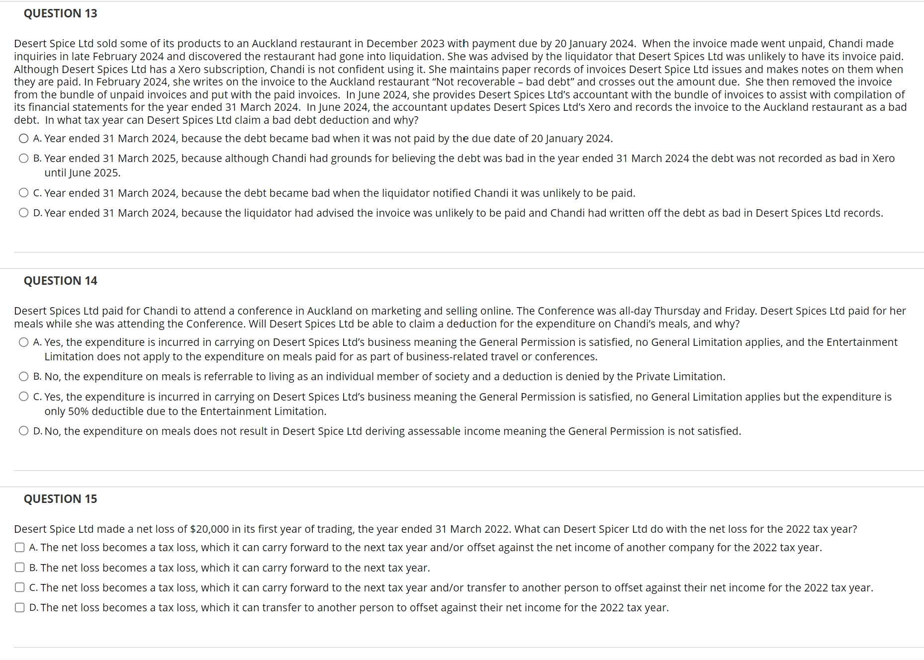 Description Instructions This is Section A of