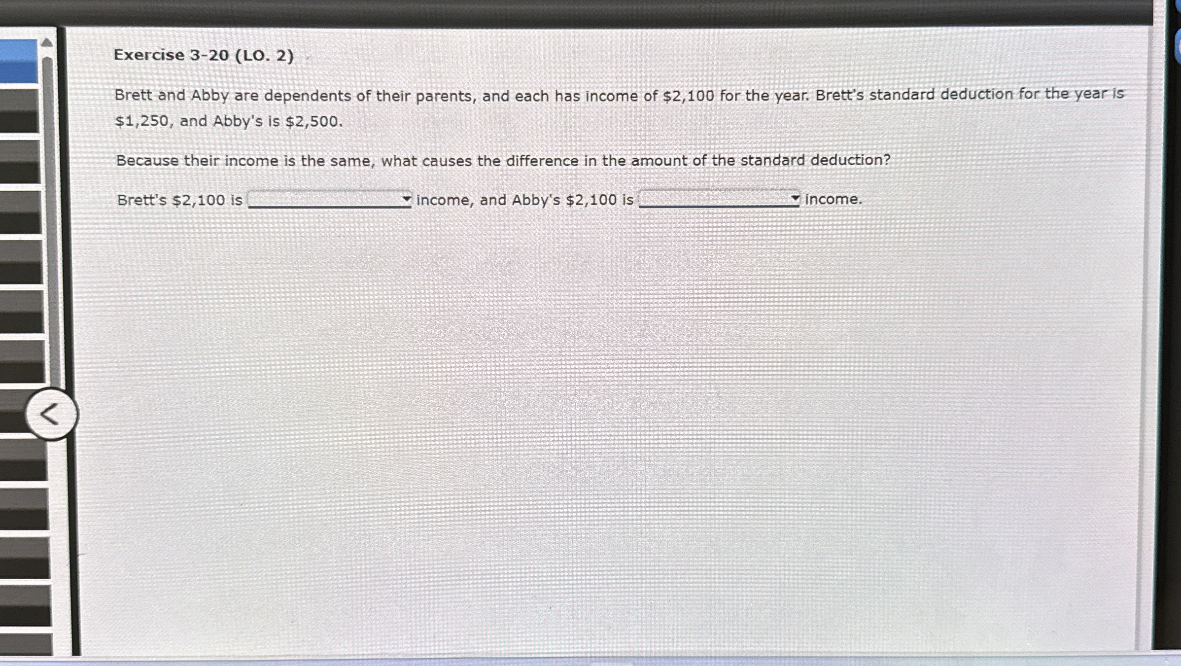Exercise 3 - 2 0 ( LO . 2 ) Brett and Abby are