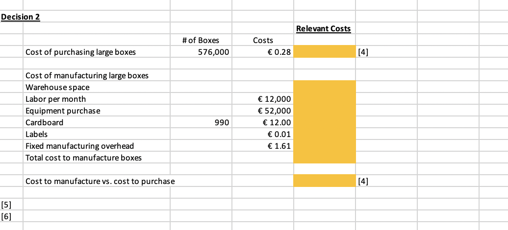 Decision 2: Muesli AG currently purchases all its