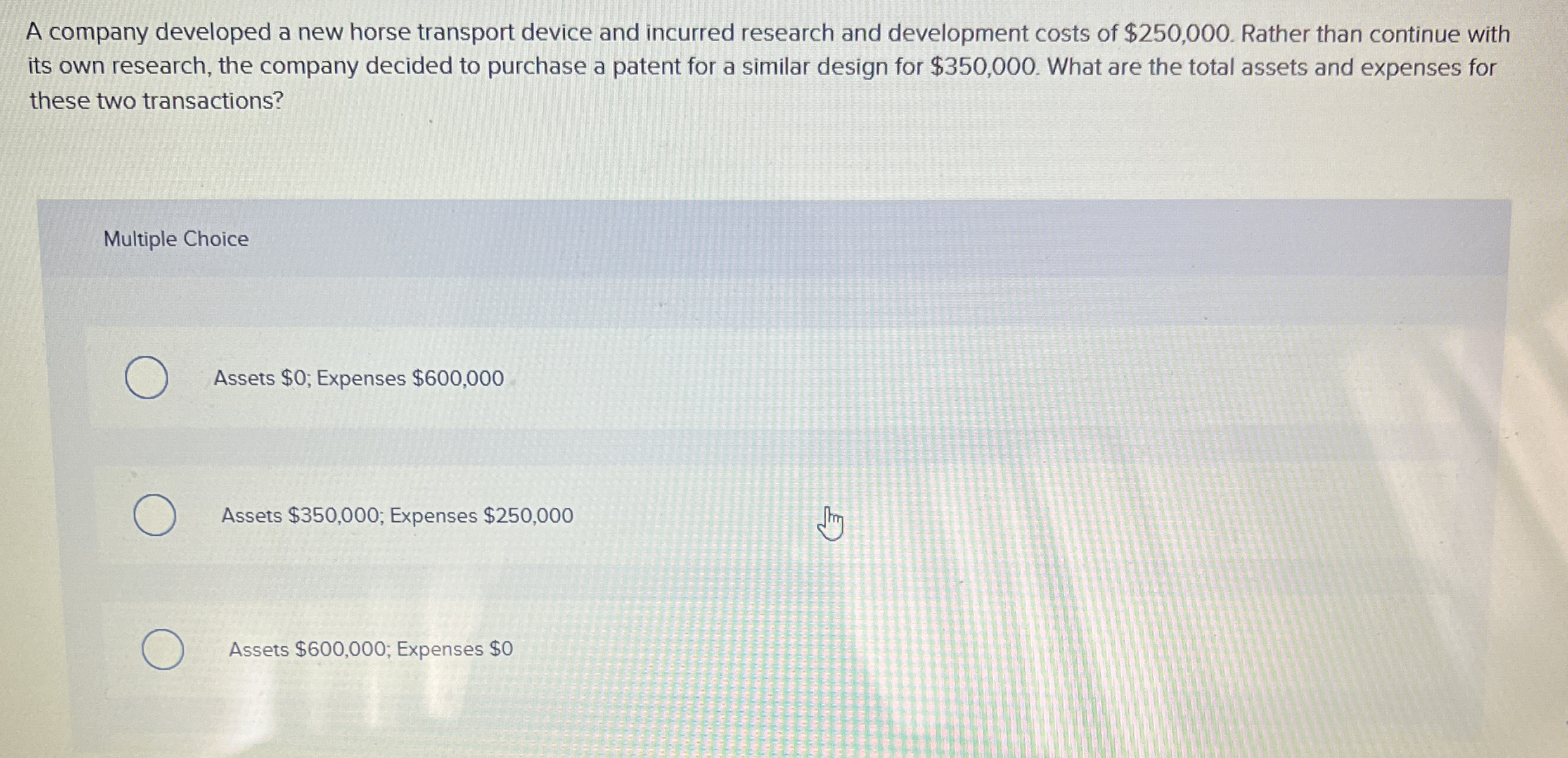 A company developed a new horse transport device