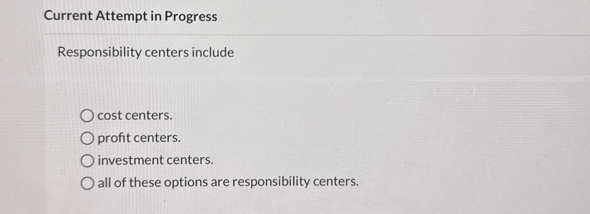 Current Attempt in Progress Responsibility