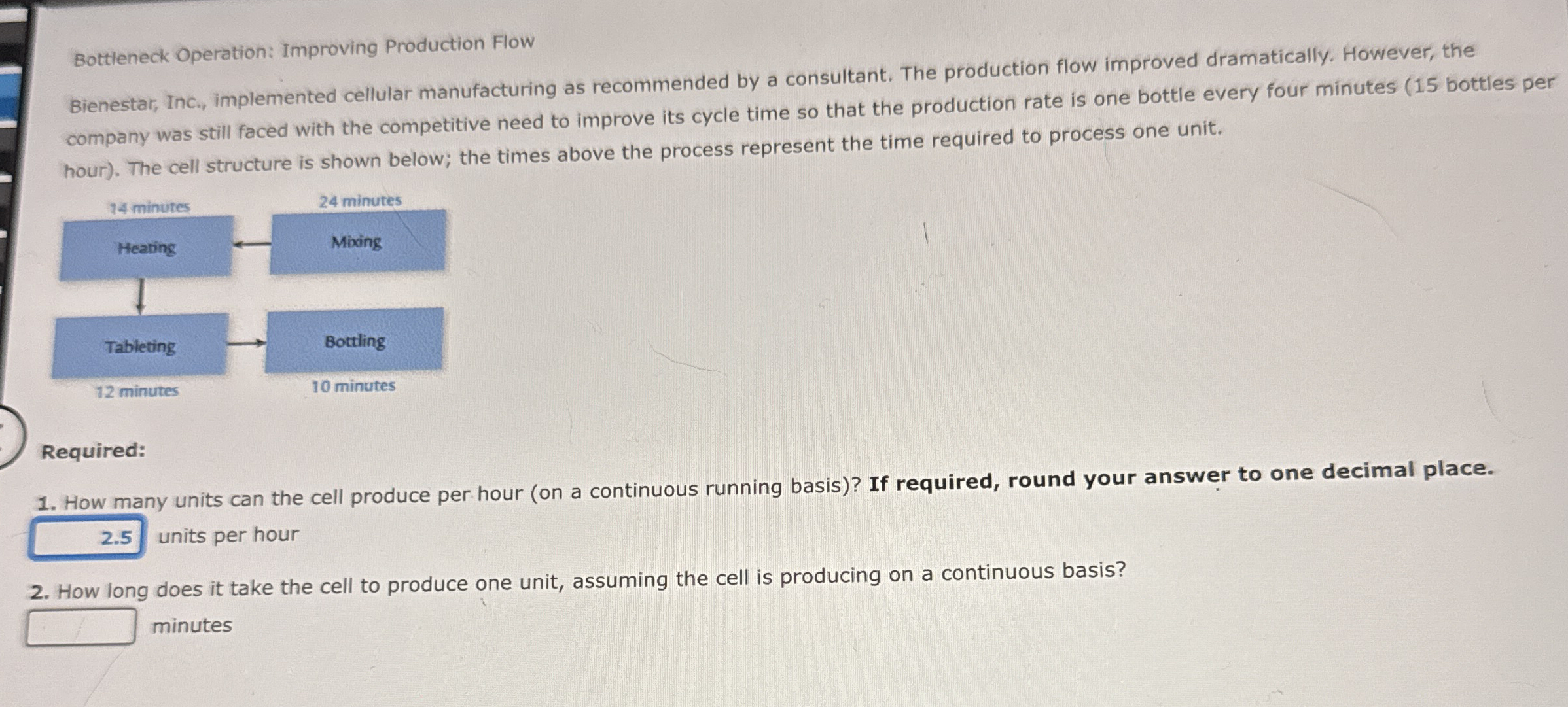 Bottleneck Operation: Improving Production Flow