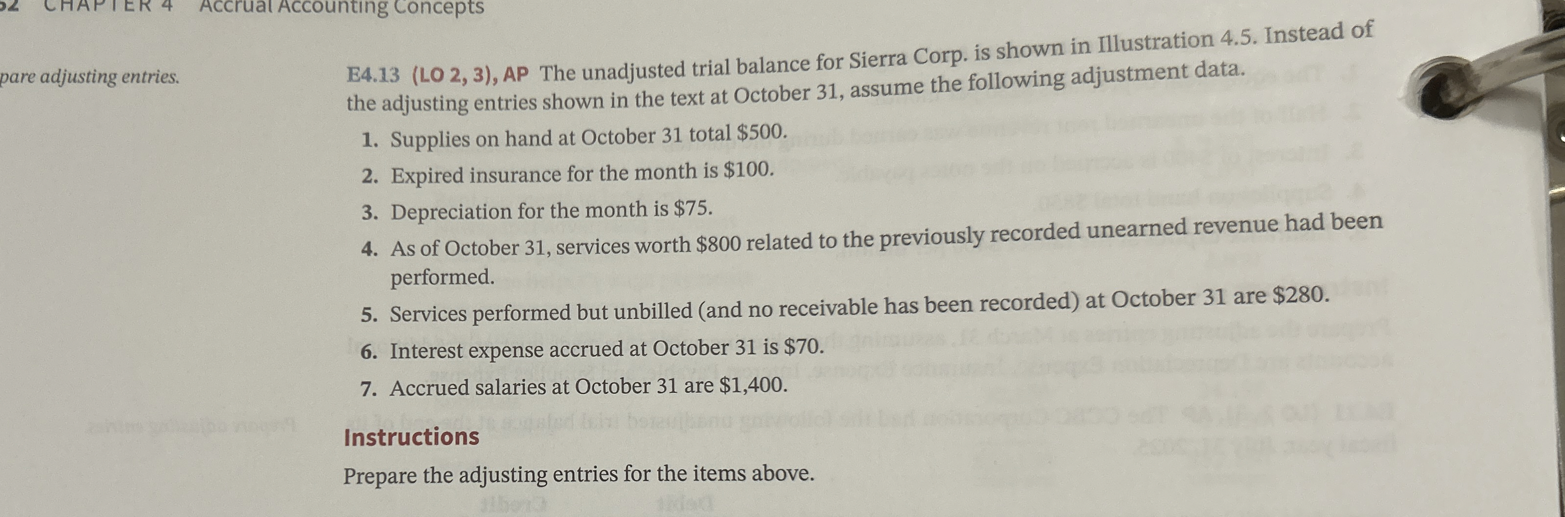 Accrual Accounting Concepts pare adjusting