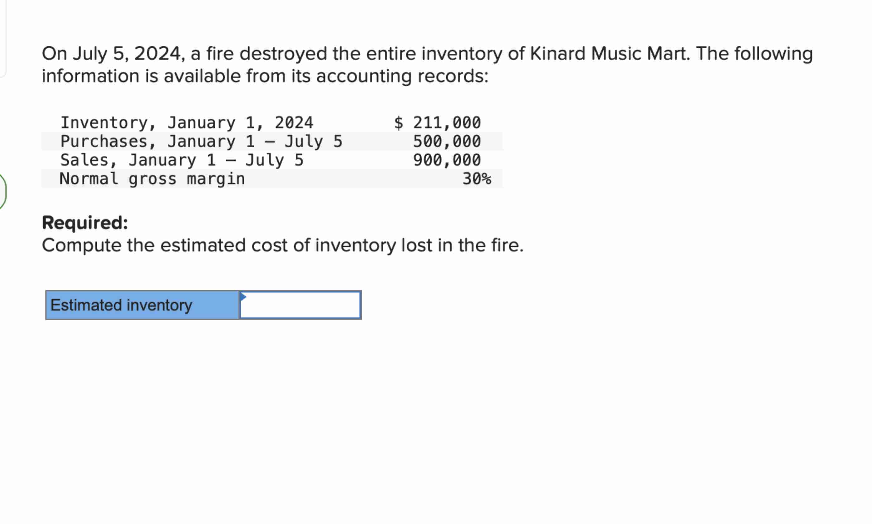 On July 5 , 2 0 2 4 , a fire destroyed the entire