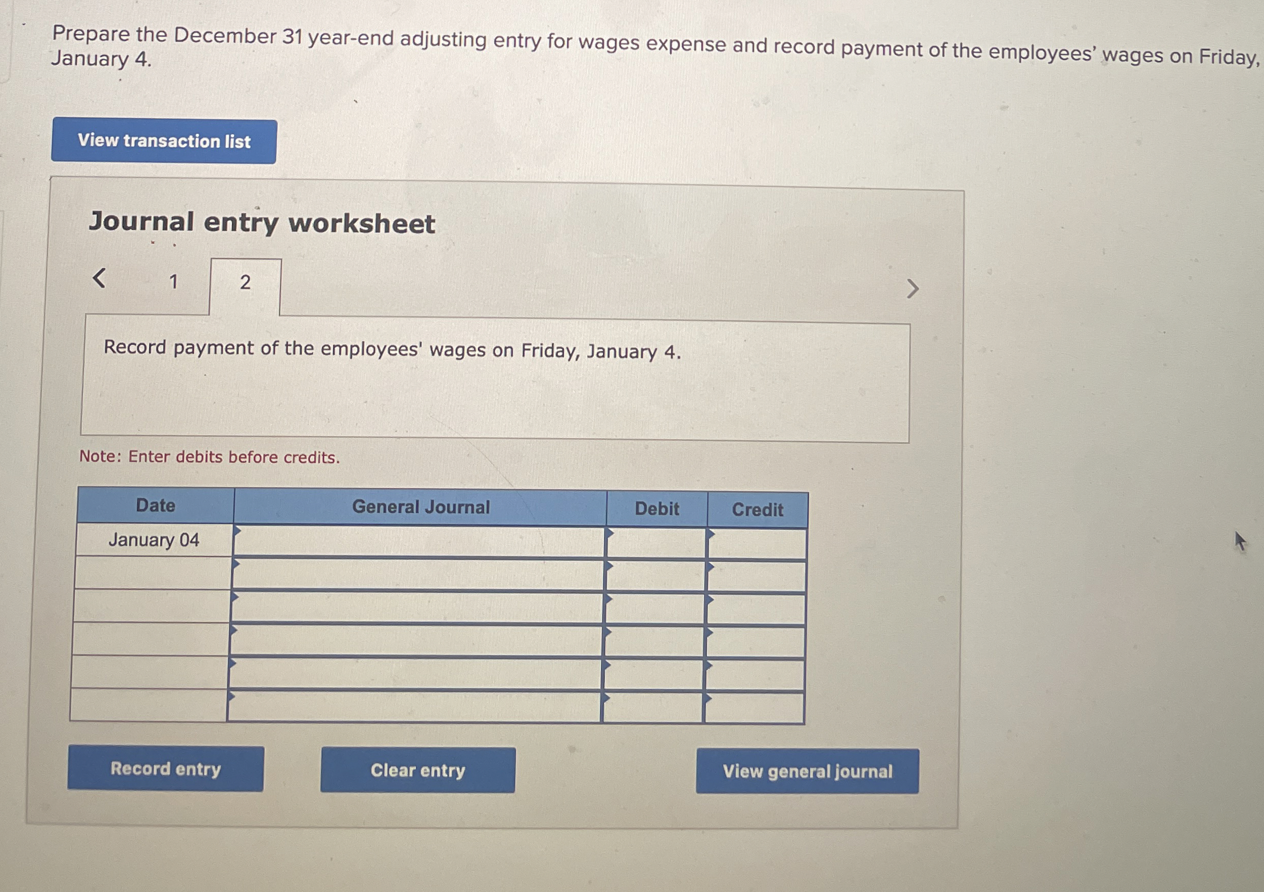 Prepare the December 3 1 year - end adjusting