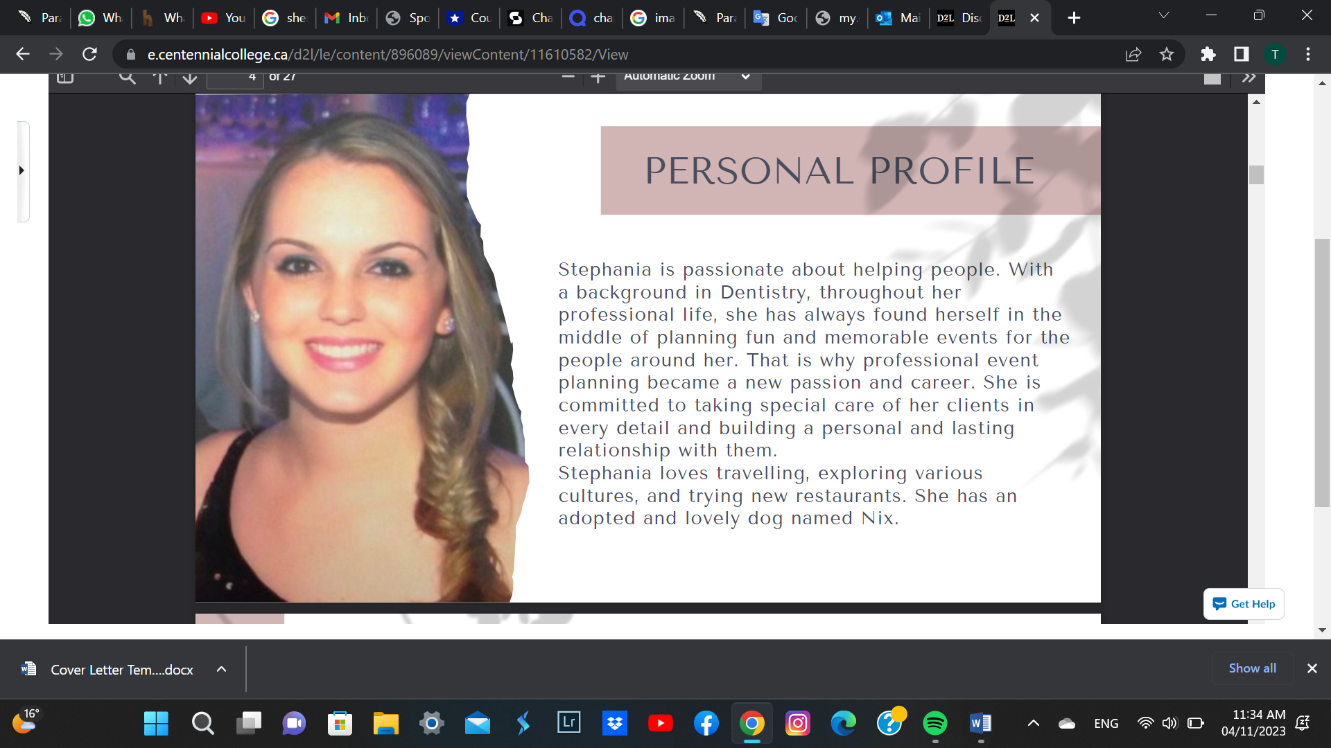 Question 1: Can you make personal profile same