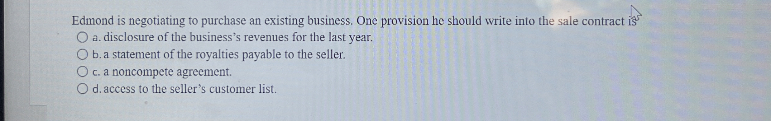 Edmond is negotiating to purchase an existing