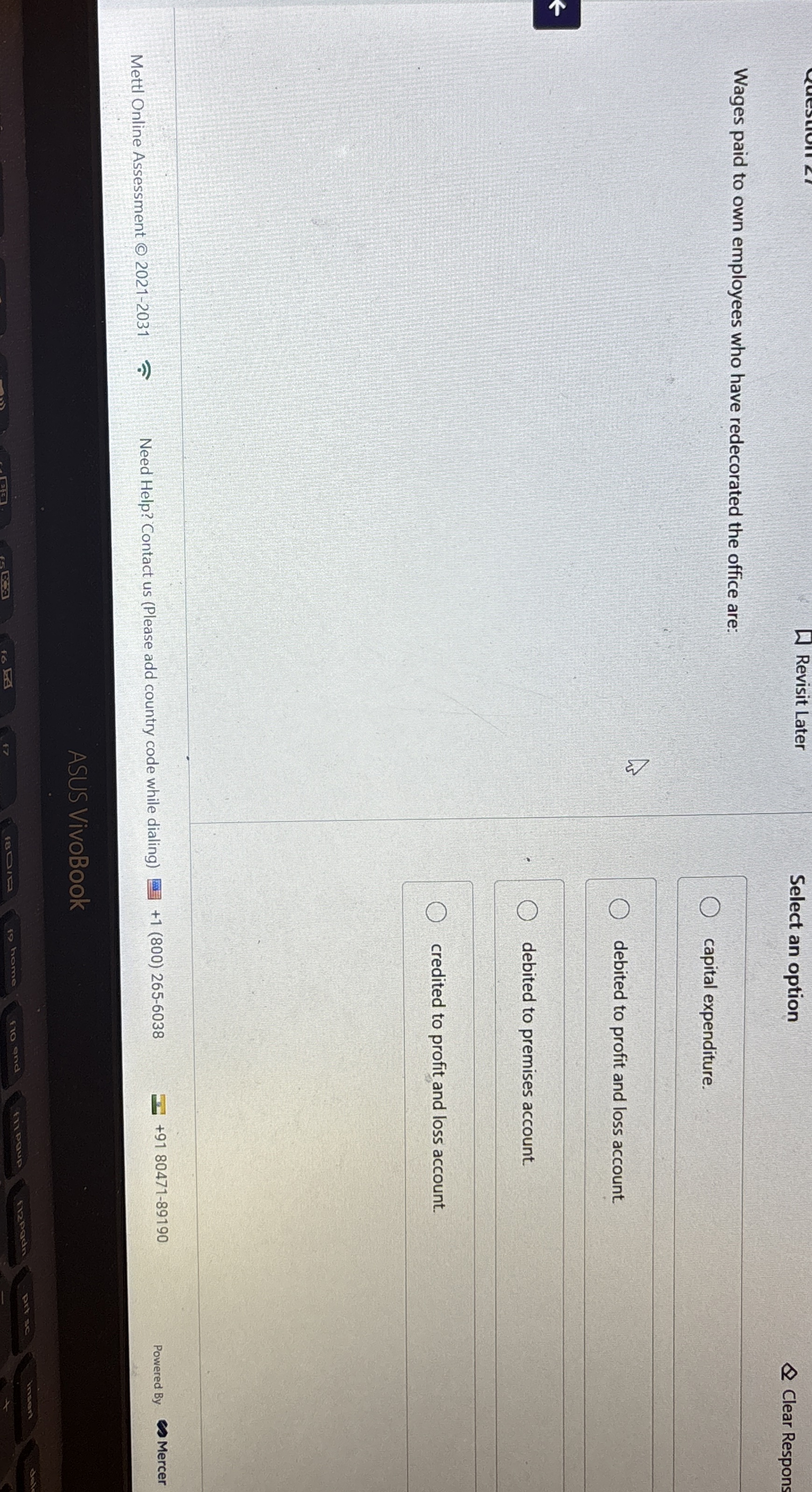 Revisit Later Select an option Clear Respons