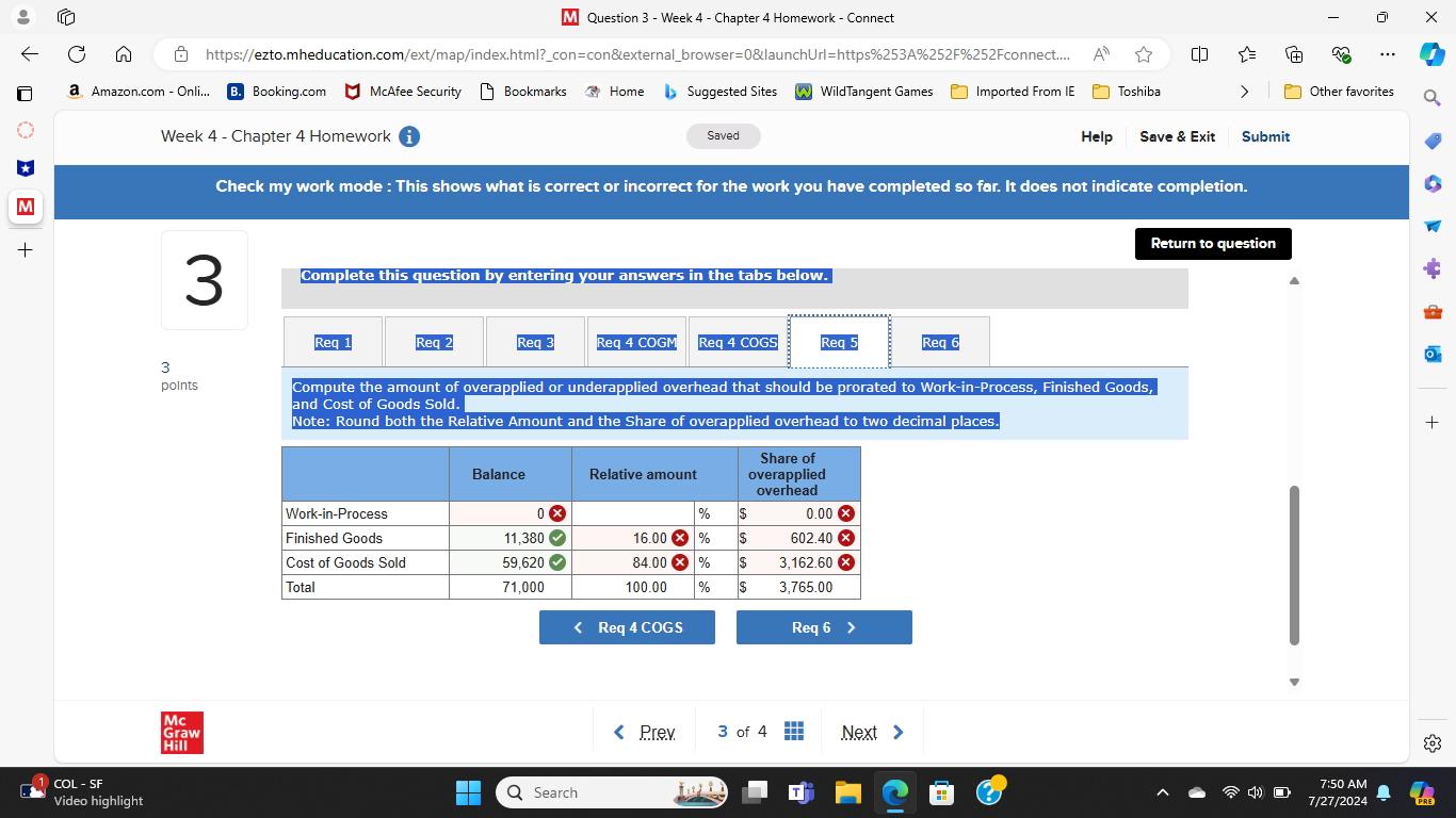 M Question 3 - Week 4 - Chapter 4 Homework -