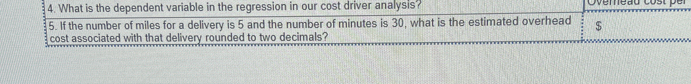 What is the dependent variable in the regression