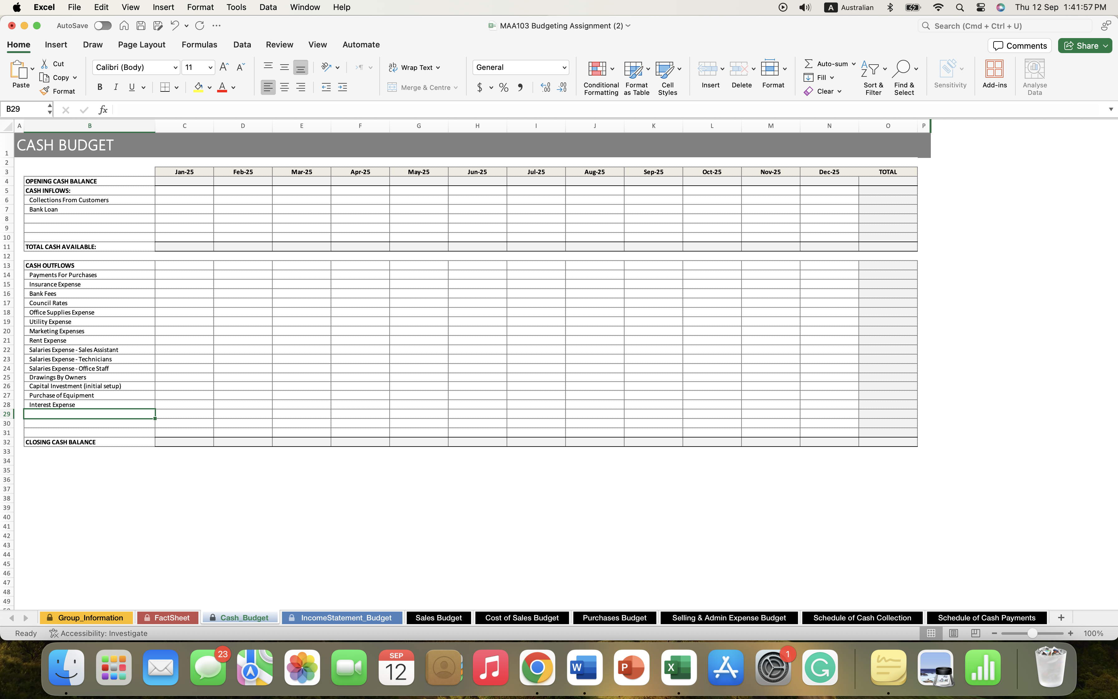 Excel File Edit View Insert Format Tools Data