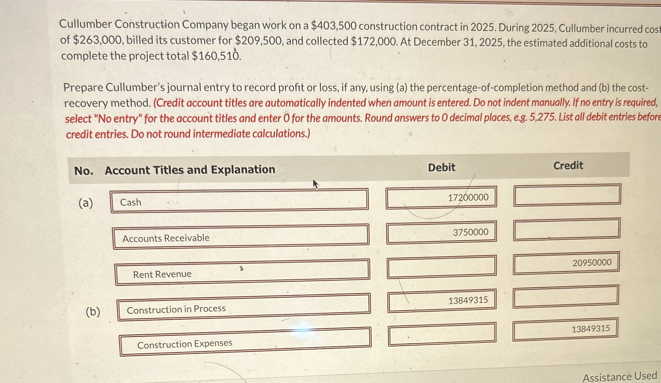 Cullumber Construction Company began work on a $