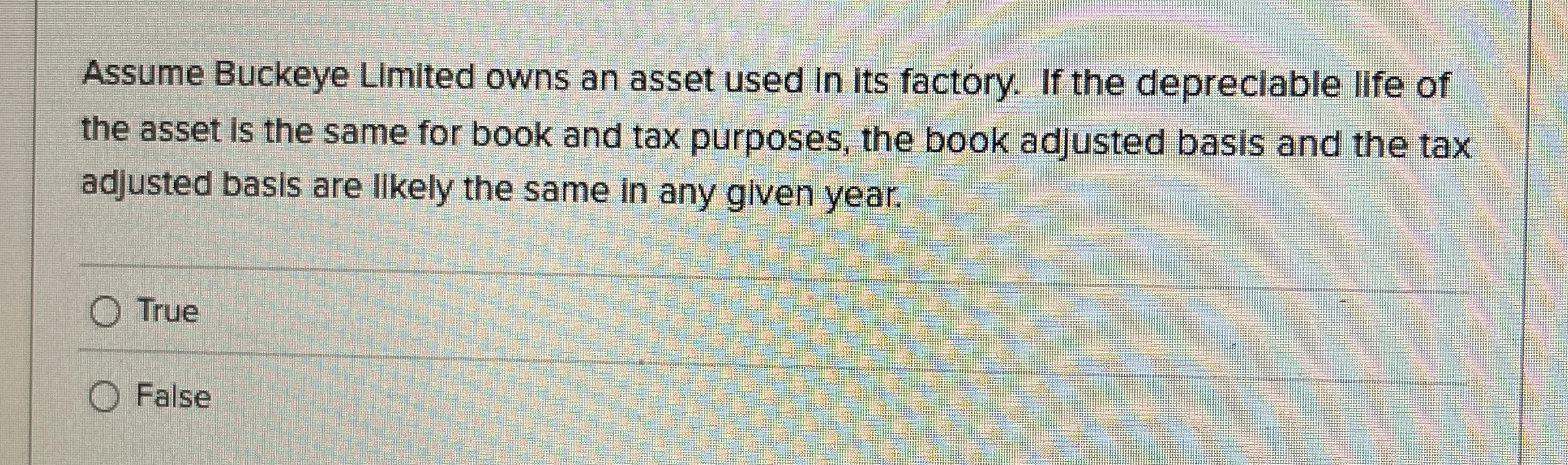 Assume Buckeye Limited owns an asset used in its