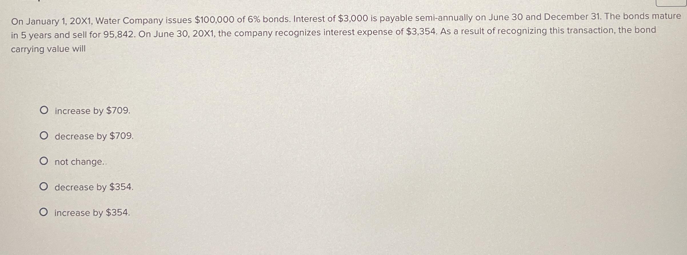 On January 1 , 2 0 X 1 , Water Company issues $ 1