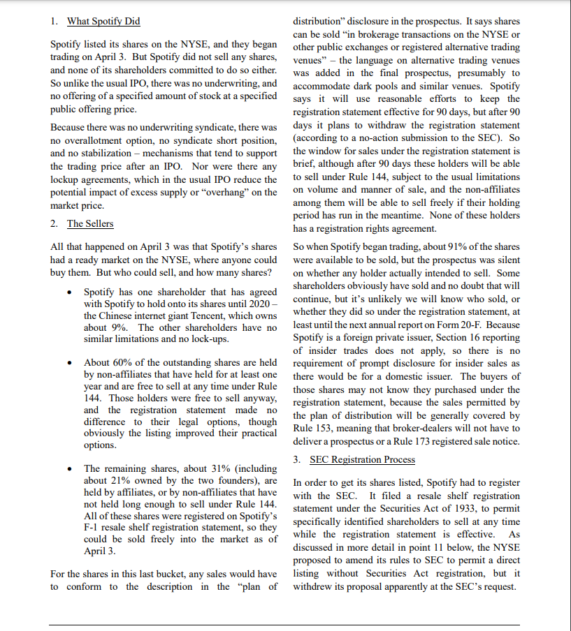 Questions for Spotify's Direct-Listing IPO