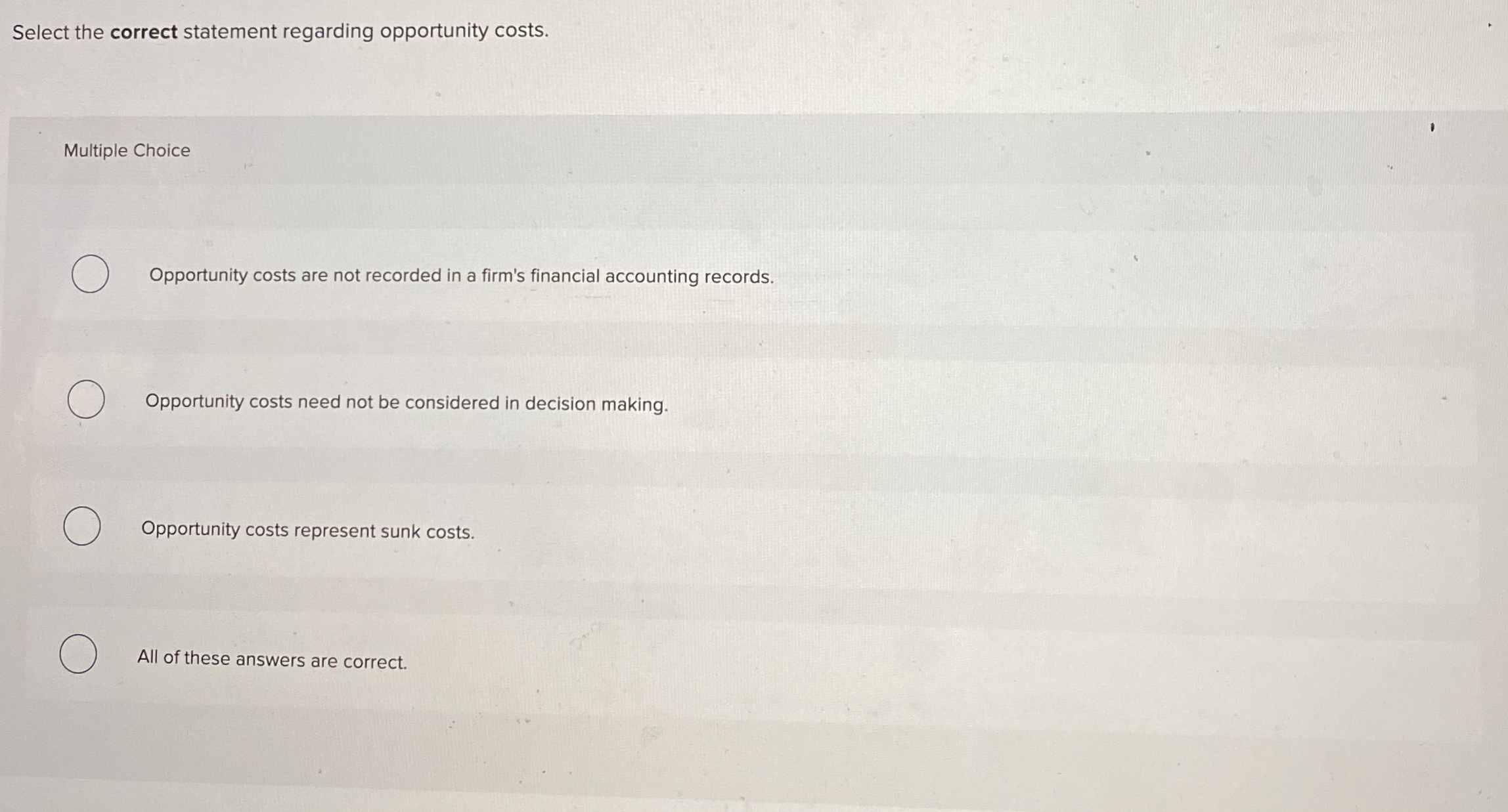 Select the correct statement regarding