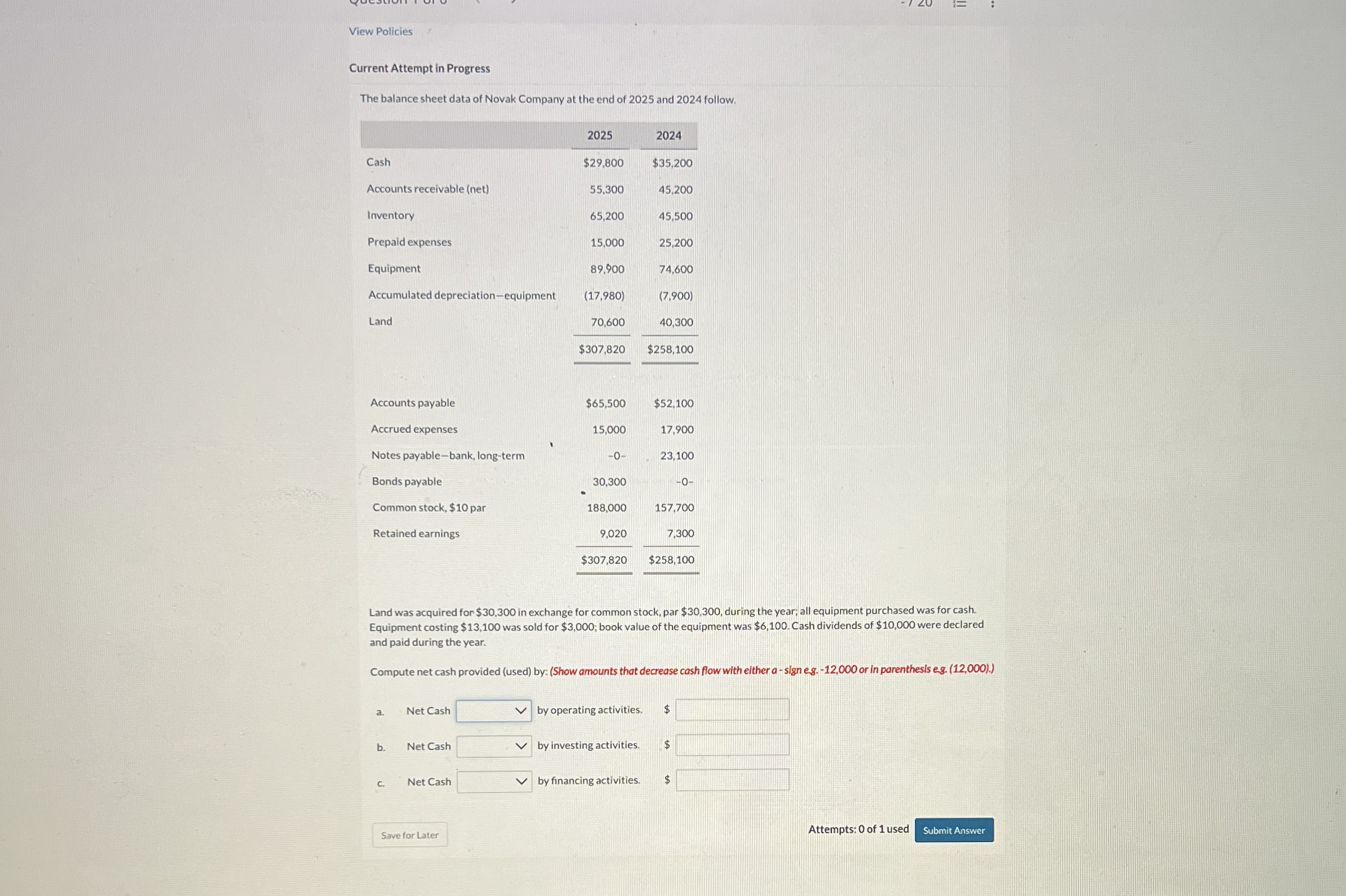 View Policies Current Attempt in Progress The