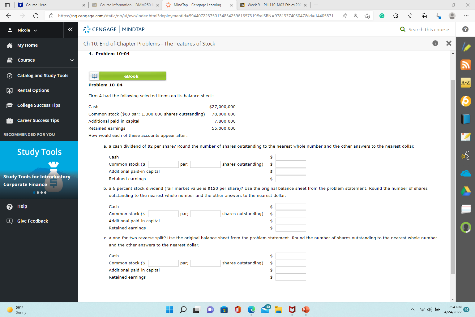 | Course Hero x Bb Course Information - DMM250-I