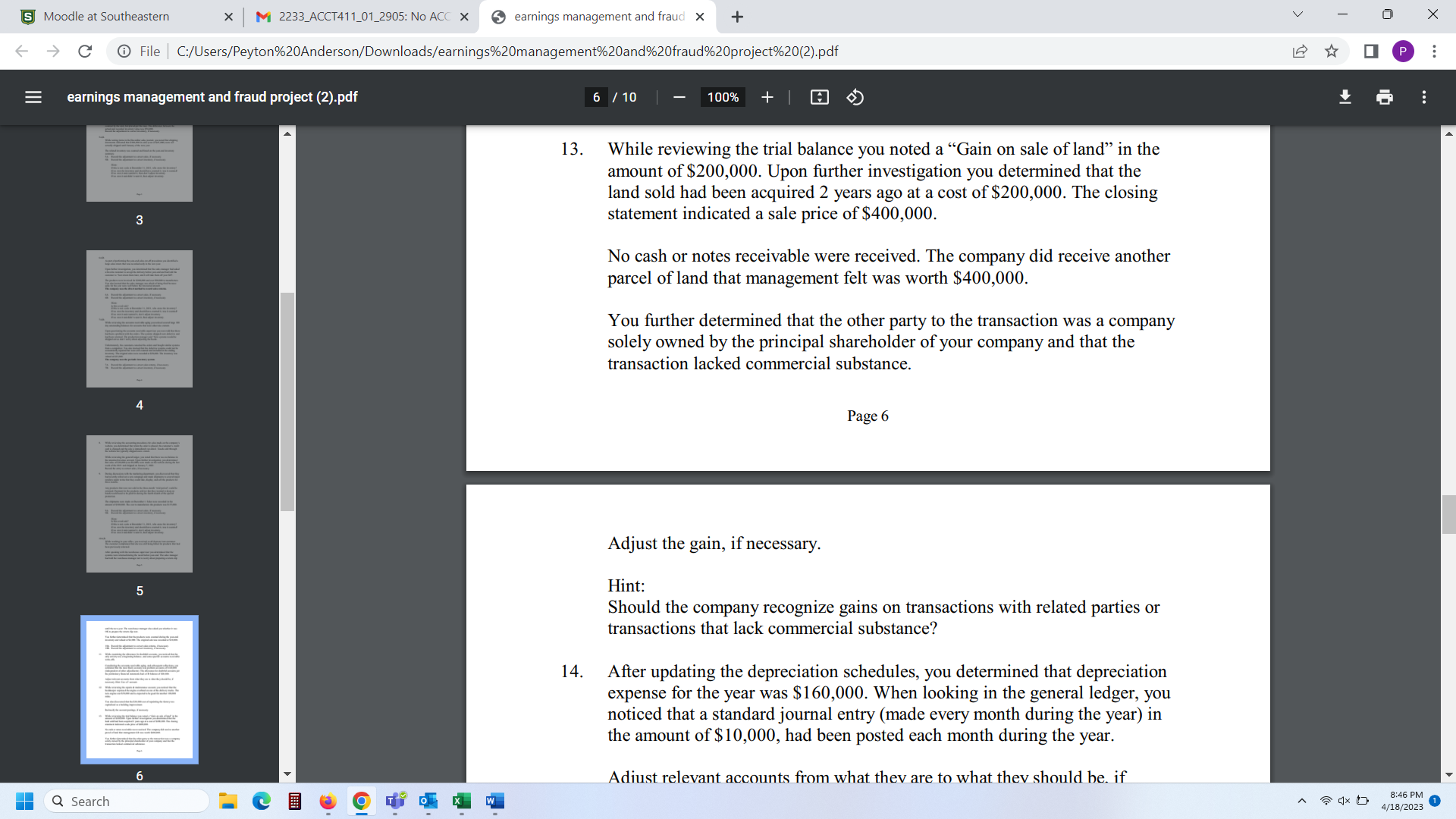 5 Moodle at Southeastern X M