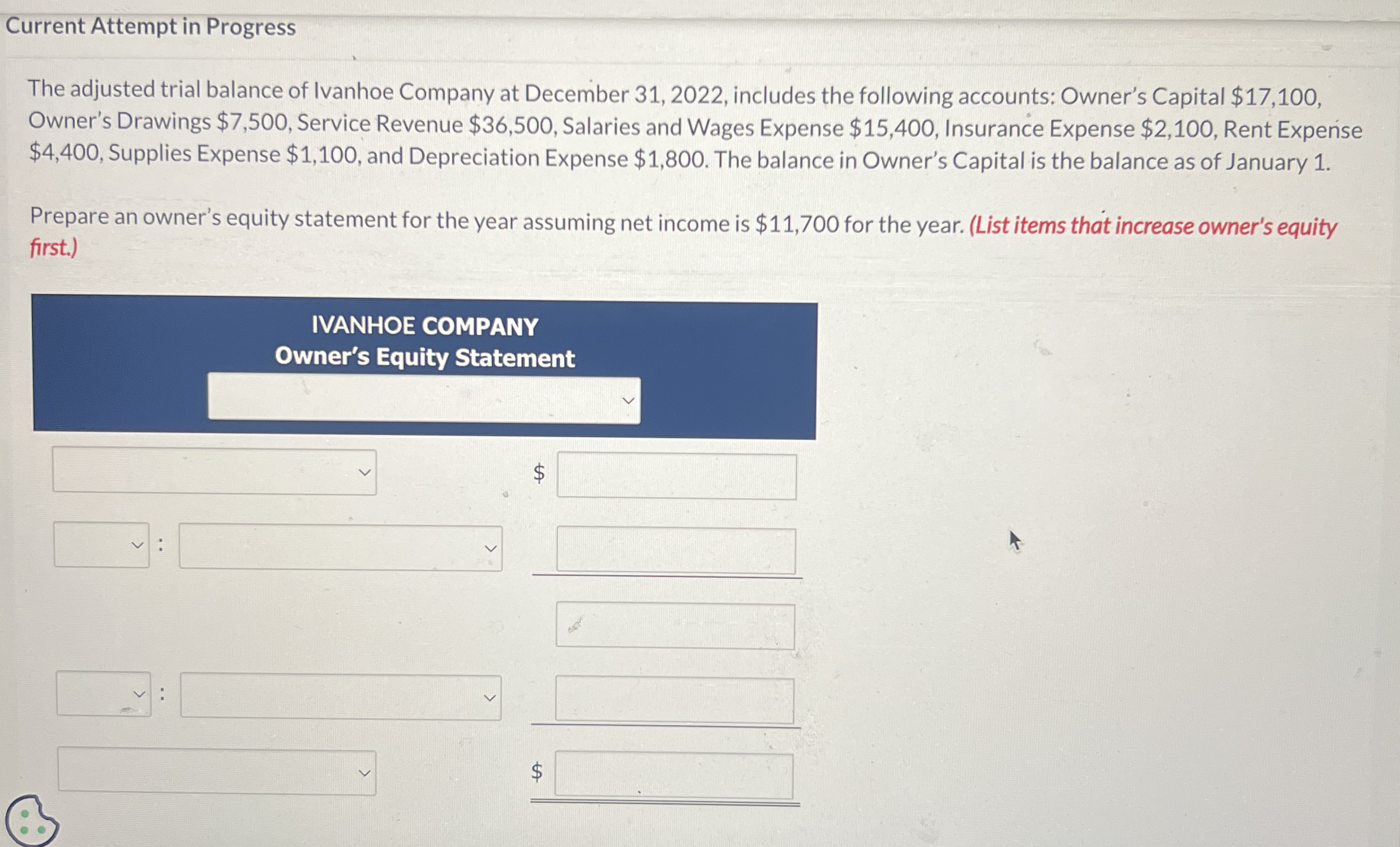 Current Attempt in Progress The adjusted trial