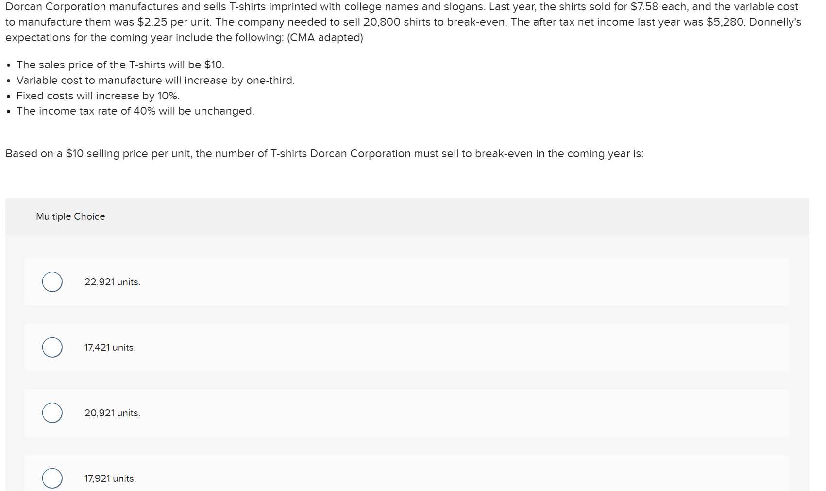 Dorcan Corporation manufactures and sells Tshirts