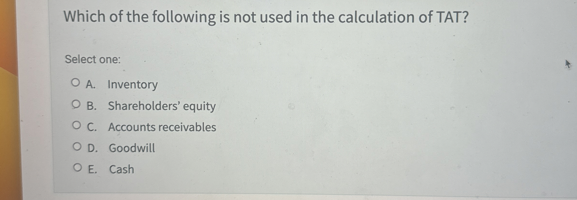Which of the following is not used in the