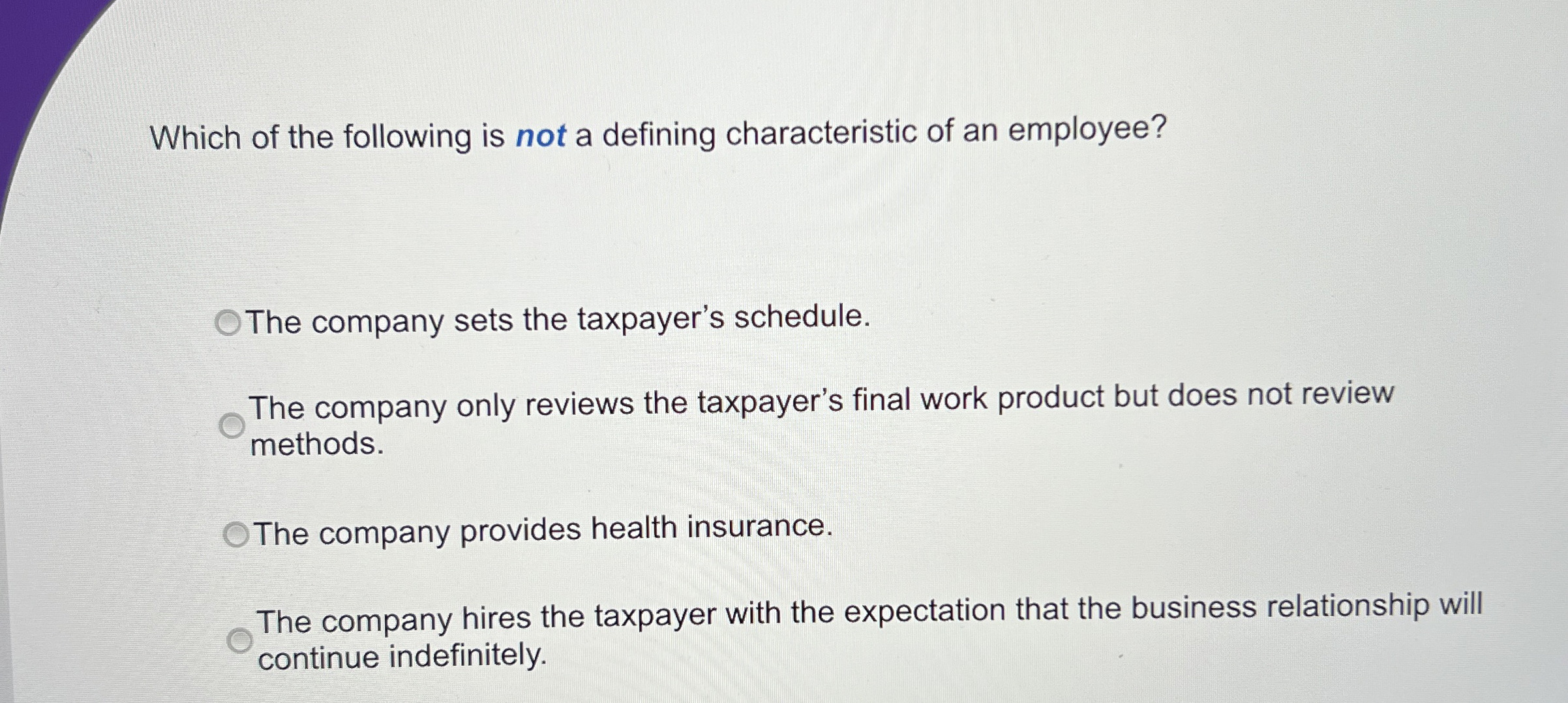 Which of the following is not a defining