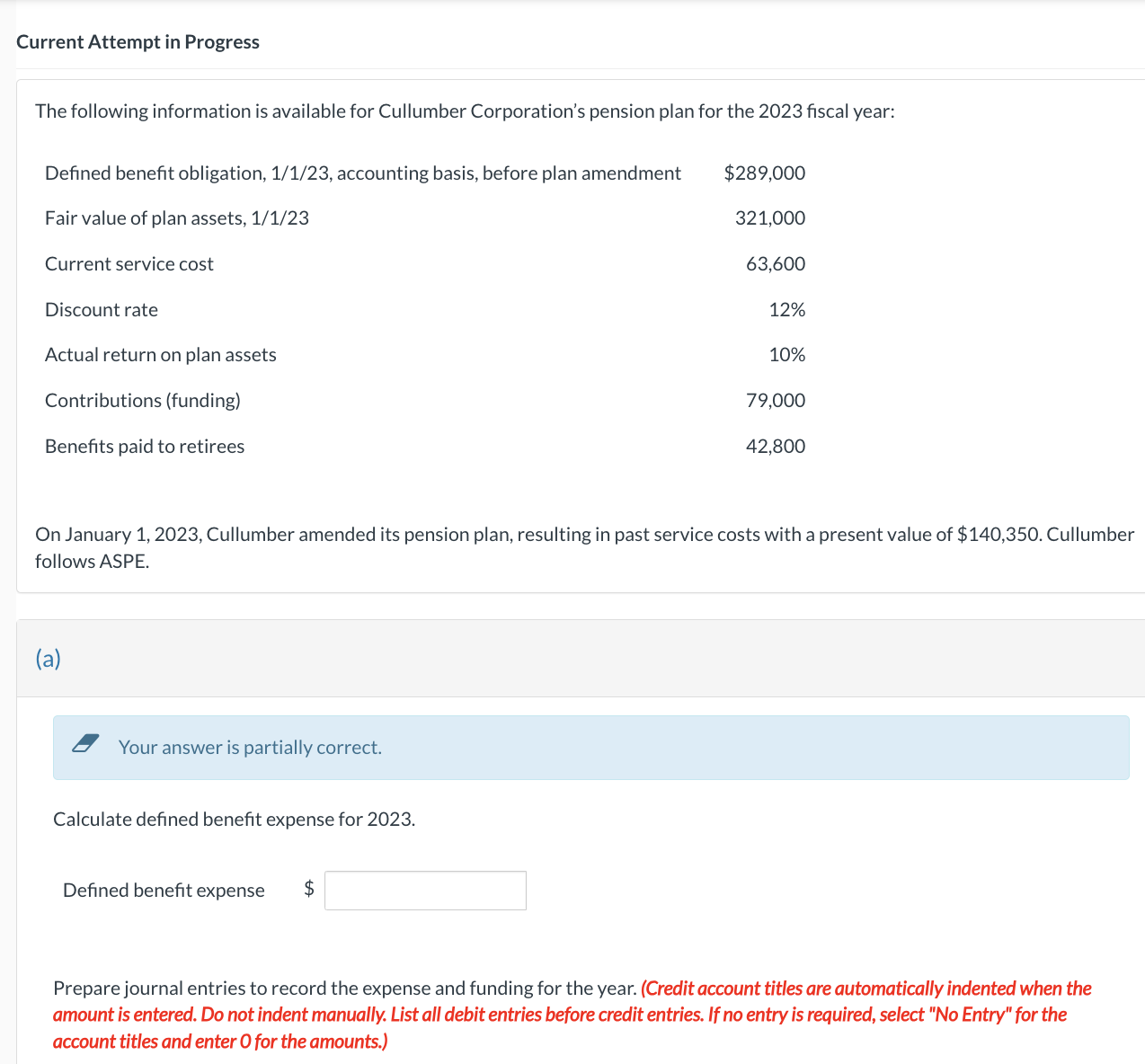 Current Attempt in Progress The following