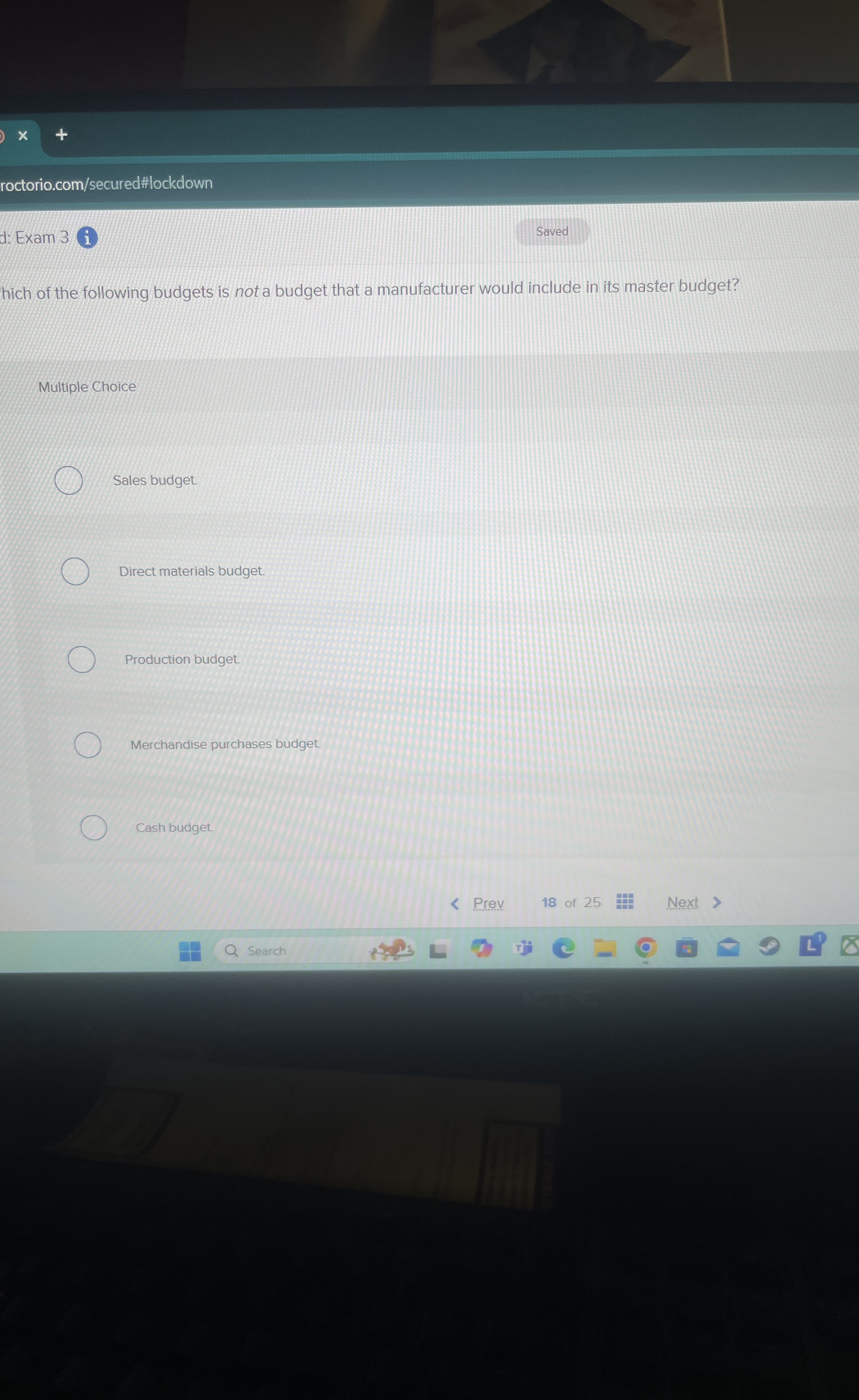 roctorio.com / secured#lockdown d: Exam 3 Saved