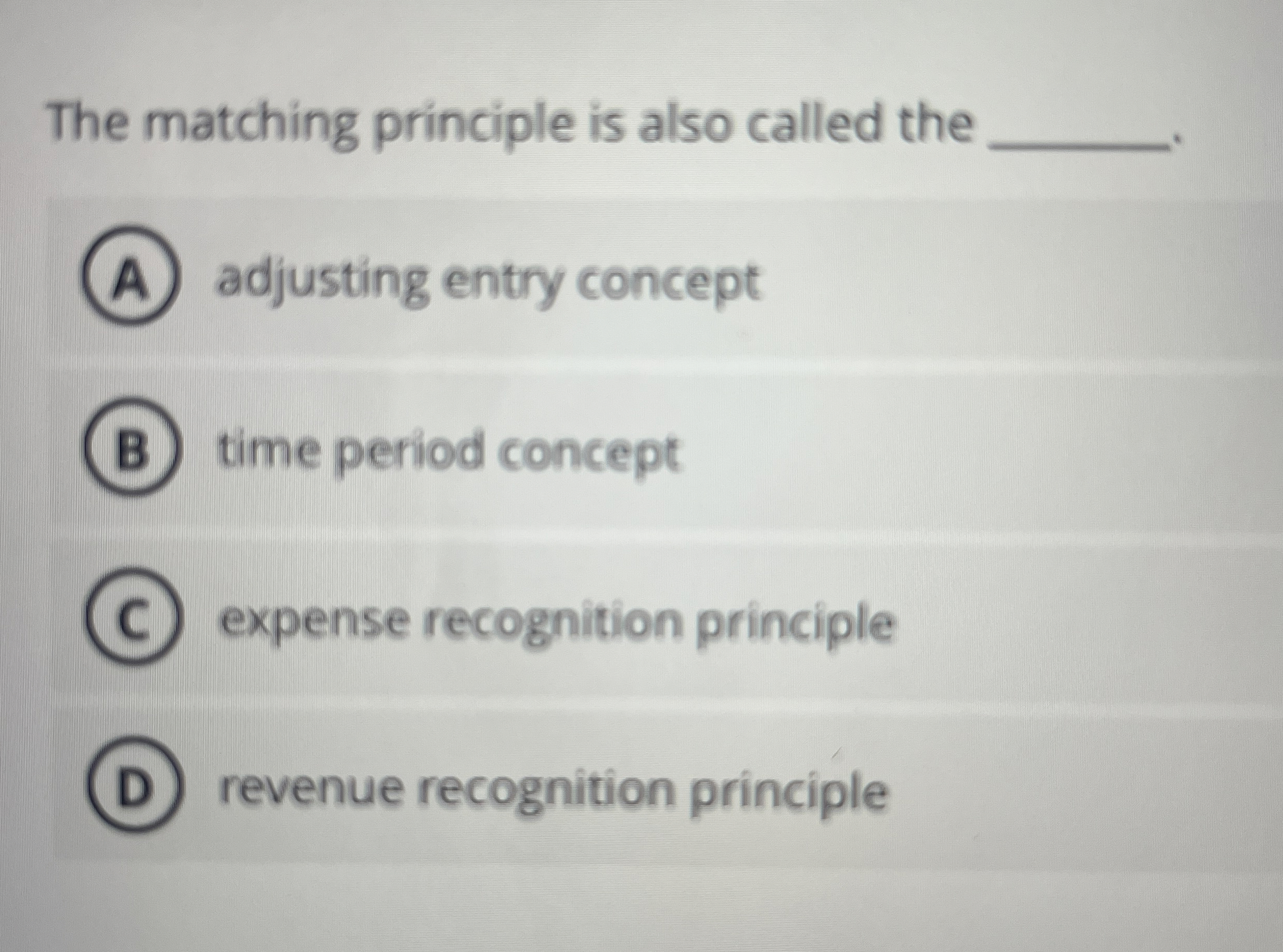 The matching principle is also called the q ,