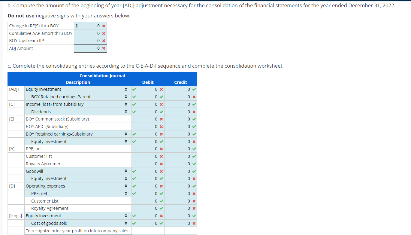 Prepare consolidation spreadsheet for continuous