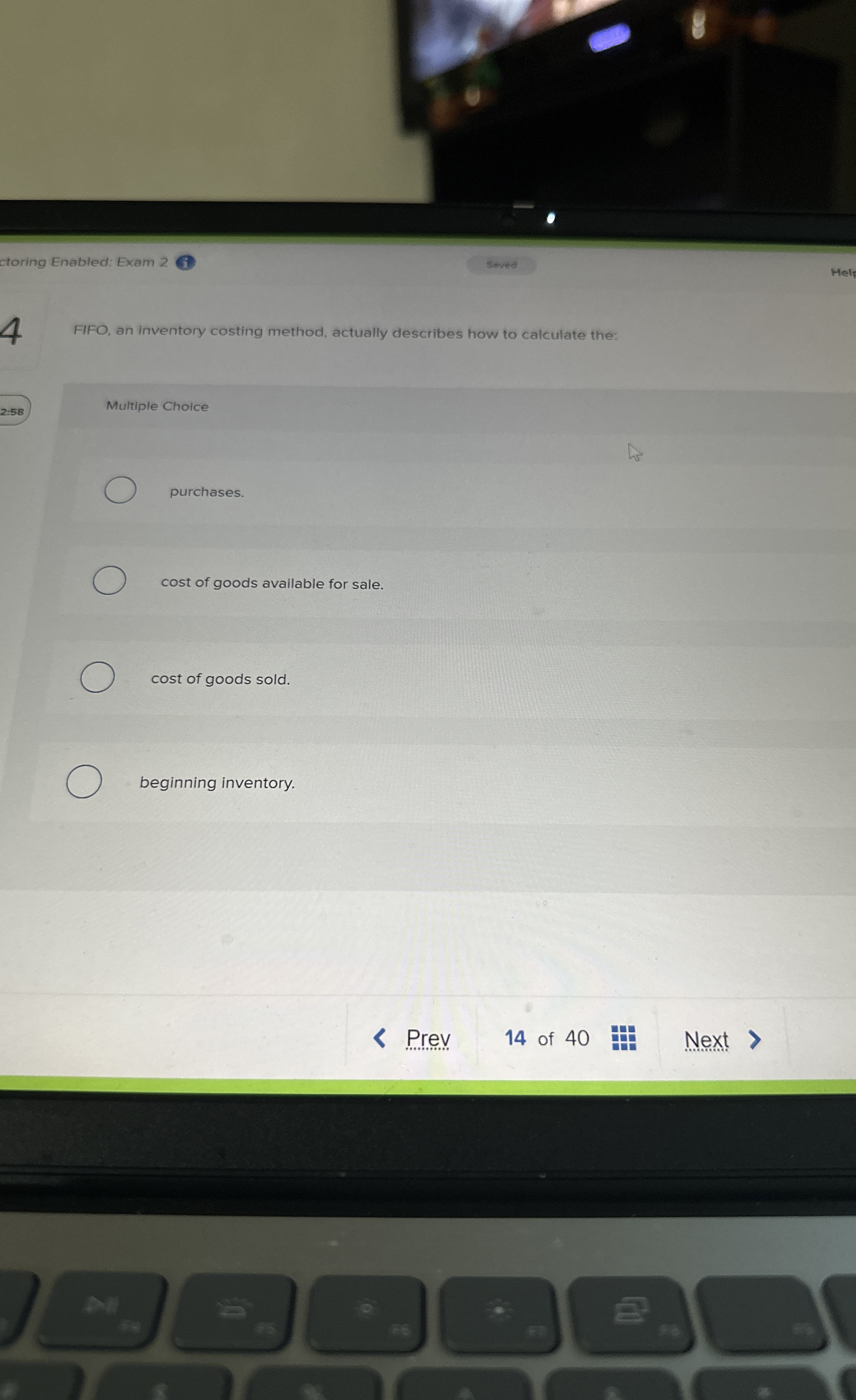 ctoring Enabled: Exam 2 Staved Helr FIFO, an